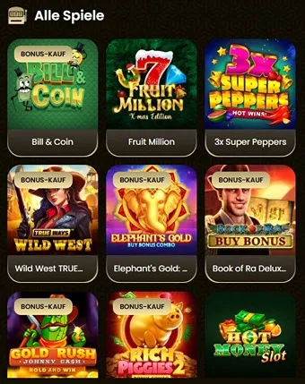 Goldspin Casino Mobile Spiele